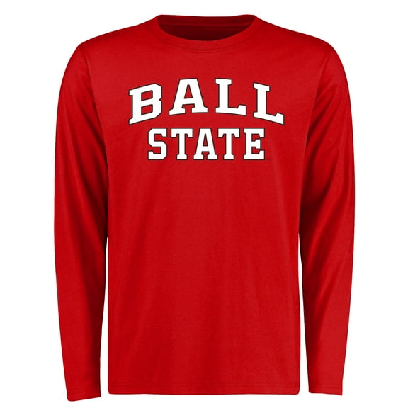 Men's Red Ball State Cardinals Everyday Long Sleeve T-Shirt