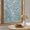 Blue Teal, variant on Window Privacy Film Decorative, Boho Floral Stained Glass Window Film for Home Front Door, Winter Rustic Plants Branches Winter Sage Green Non-Adhesive Rainbow Windows Sticker Cling Tint 17.7"x39.3"