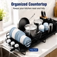 thumbnail image 5 of Efoee Dish Drying Rack Carbon Steel Foldable Dish Racks, 5 of 10