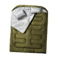 thumbnail image 2 of Almencla Double Sleeping Bag Portable for Outdoor Activities Mountaineering Green, 2 of 8