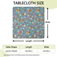 thumbnail image 2 of Square Tablecloth with Elastic Edges 34 * 34 Inch Pioneer Waterproof Flowers Table Cover Washable Indoor and Outdoor for Party Kitchen Dinner Banquet Patio Picnic, 2 of 6