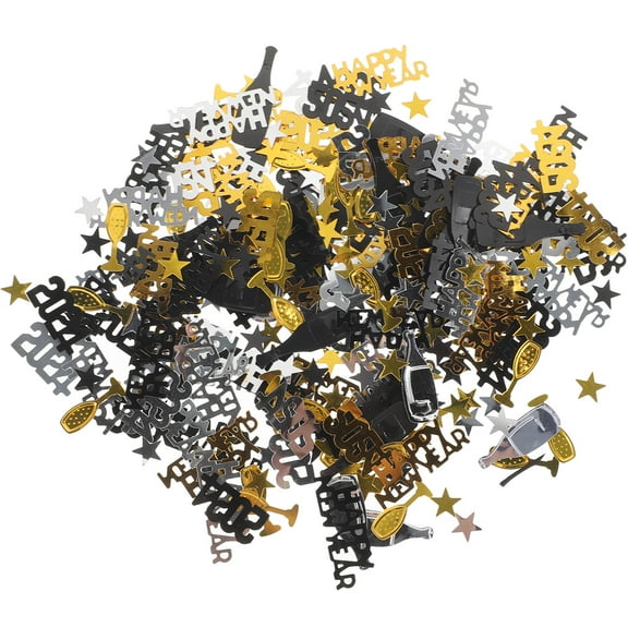 KALLORY New Year Party Supplies Assorted Color Confetti Table Scatters for Decor