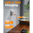thumbnail image 4 of Adaptador UK Viaje, Universal Reino Unido Enchufe de Corriente con 3 USB (1 USB C), Cargador Tipo C con 4 Salidas Xtellar blanco, 4 of 4