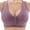 244#Purple, variant on Clothing Push Up Bras for Women Comfortable Daisy Bra For Seniors 2025 New Comfortable Front Closure Button Bra Cotton Bras For Older Women Plus Size Lace Bras Underwire Brassiere Everyday Bras