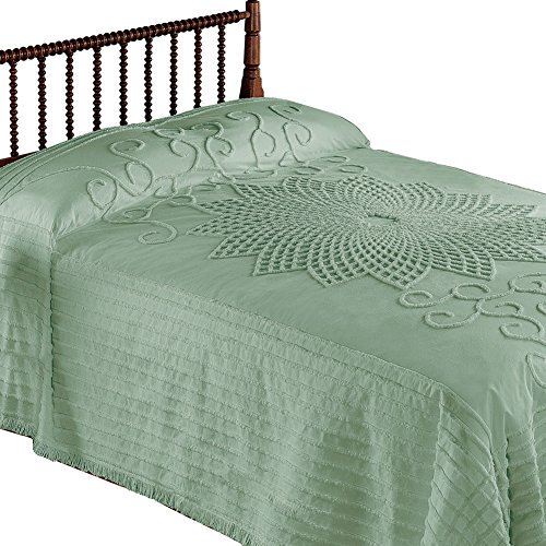 Collections Etc Starburst Vintage Country Bedspread King Sage Green Com Country Bedspread King Sage Green, Sage Green Bedspreads King Size