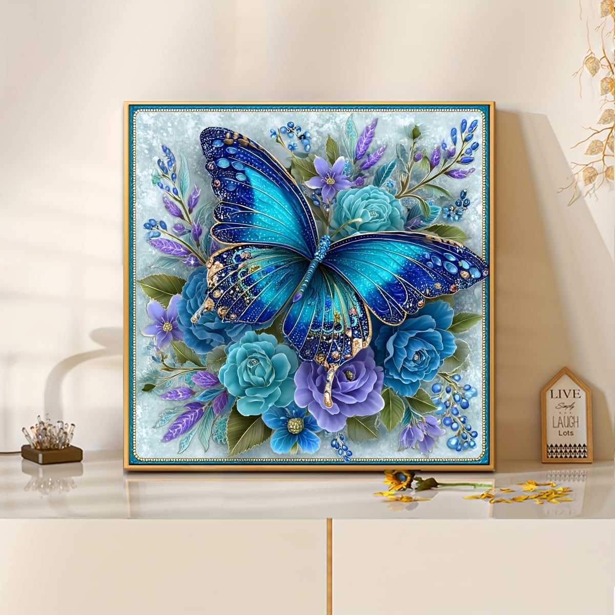 Adult Glowing Tree of Life Diamond Art Kit - 5D Diamond Painting Kit for Beginners - DIY Full Diamond Dots Gem Art Paint for Home Wall Decoration 16 x 16 Inch Unframed