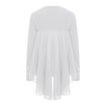 thumbnail image 4 of Aislor Girls Dance Drapey Tunic Tank Pullover Celebration of Spirit Capes Dancewear Chiffon Shawls Shrugs White 10, 4 of 7