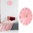 thumbnail image 4 of Wall Clock, Transparent High Gloss Beautiful Pink Innovative Mute Wall Clock  For Bar For Shop For Home, 4 of 8
