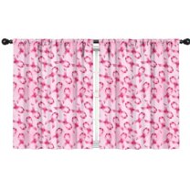 Blackout Kids Curtains,Pink Breast Cancer Childrens Insulated Curtains Set Of 2,Bedroom Essentials,Toddler Room Decor 42"x54"