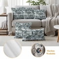 thumbnail image 6 of Vintage Garden Outdoor Waterproof Pillow Covers, Modern Art Retro Mountain Lake Tree Decorative Square Throw Pillowcase Sofa Cushion Sham for Patio/Couch/Chair, 18"x18" 2 Pack, 6 of 8