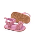 thumbnail image 3 of Zshosam Baby Sandal Toddler Baby Boys Girls High-Top Sandals Leather Summer Anti-Slip Soft Sole Sandal Shoes Newborn First Walking Shoes Outdoor Shoes Size 5,(Pink Infant 5), 3 of 5