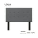 thumbnail image 2 of Cabecera Lola Sansa Matrimonial color Gris claro, 2 of 2