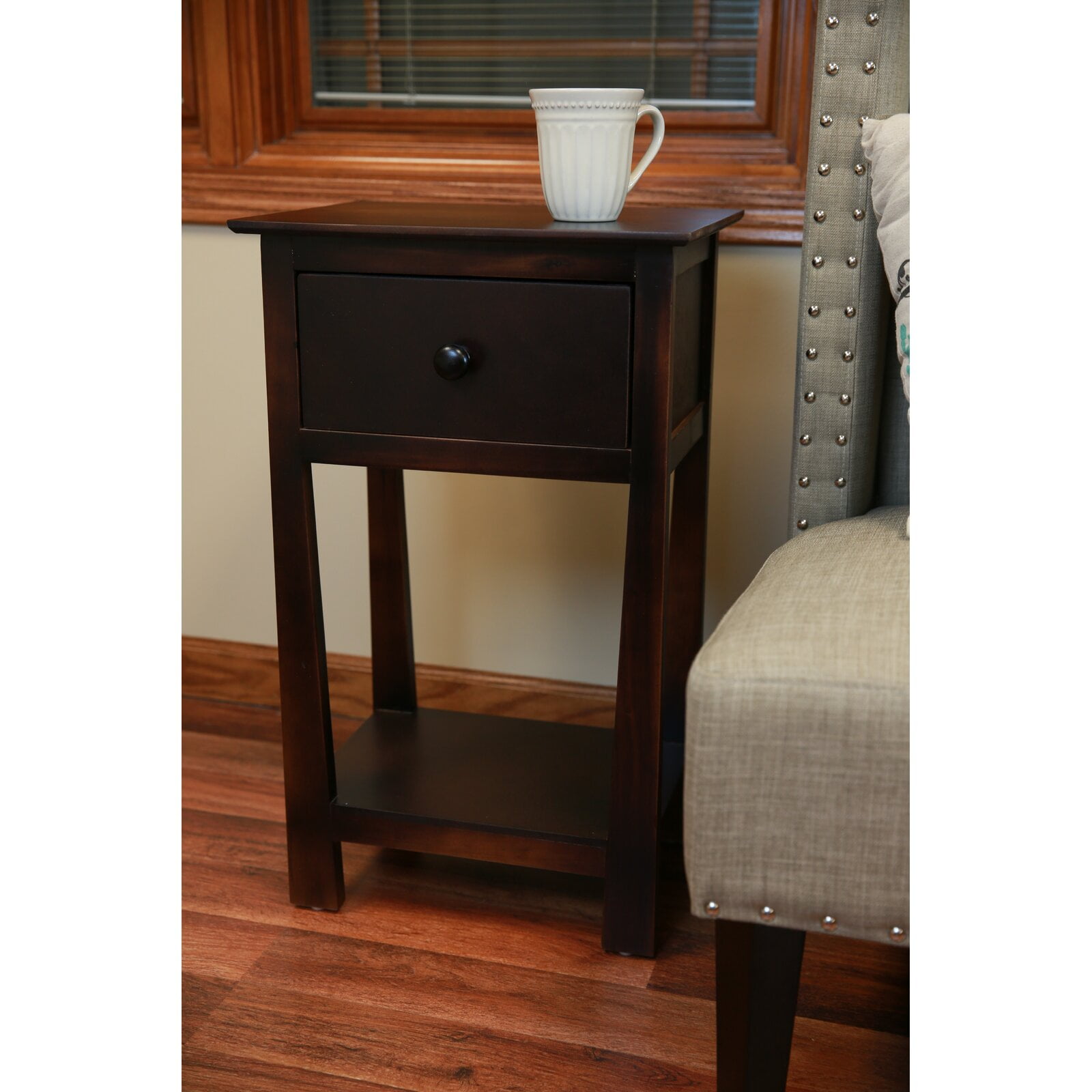 Shoalhaven End Table with Storage, End table functionality includes