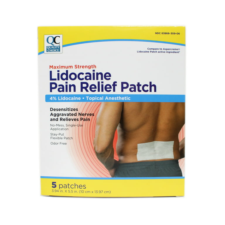 Walgreens Pain Relieving Lidocaine Patches Maximum Strength Assorted