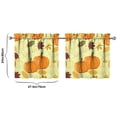 thumbnail image 4 of Tier Window Curtains Farmhouse Autumn Theme Harvest Festival Pumpkin Patch,27.5x24in kitchen curtains fall holiday curtain, 4 of 4