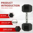 thumbnail image 3 of BalanceFrom Dumbbell Set, Pairs of 5 lb, 10 lb, 15 lb, and 20 lb, 3 of 8