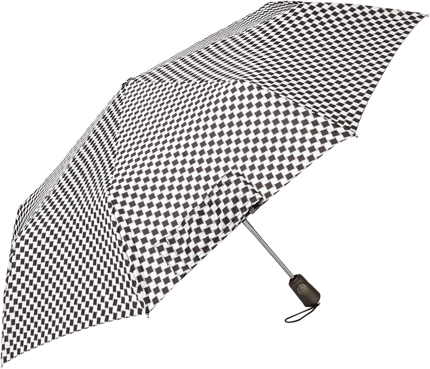 totes Titan Super Strong Auto Open Close Compact Umbrella, Cheerful