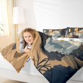 thumbnail image 3 of Feelyou Cartoon Dining Ghost Full Size Bedding Sets, Happy Halloween Pizza Full Size Bed in a Bag, Slate Blue, Halloween Reversible, 7pcs, 3 of 7