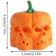 thumbnail image 2 of 12 linternas LED de calabaza naranja, velas de té sin llama 3D para Halloween, velas de té a batería para decoraciones de Halloween, lámpara de vela electrónica de calavera con tallo, 2 of 5