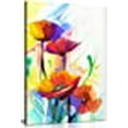 thumbnail image 3 of Abstract Oil Painting Of Spring Flower Canvas Wall Art Picture Print (12x8in), 3 of 5