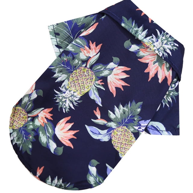 Camisa para perro con estampado de piña Gato y cachorro ajustable Adepaton Ropa para Gato