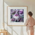 thumbnail image 2 of Gnome Diamond Art Kits for Adults, 5D Diamond Painting Kits for Adults with Full Round Gem, DIY Diamond Painting Purple Gnomes Crafts Home Wall Decor Gift 12 x 12 Inches$$Art & Craft, 2 of 7