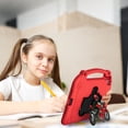 thumbnail image 4 of Allytechgroup Kids Case for iPad 9th/8th/7th Generation 10.2-Inch (2021/2020/2019 Release), Shockproof Shell Lightweight Handle Stand Anti-Scratch Non-Slip for Childern, Red, 4 of 4