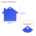 thumbnail image 2 of House Shape Blank Tags Metal Stamping Tag Blank Dog ID Tags, Blue Engraving Tags, 25 Pack, 2 of 6