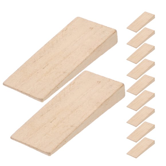 Raindrops 20 Pcs Cales de Fentes en Bois Kaki pour Renforcer et Réparer les Poignées d'Outils Agricoles