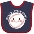 thumbnail image 3 of Inktastic Uncle's Little Rookie Baseball Boys or Girls Baby Bib, 3 of 4