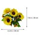 thumbnail image 3 of 2 manojos de decoración de girasol artificial flor de simulación única flor decorativa, 3 of 5