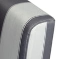 thumbnail image 7 of Modern Accent Chair Single Wood Frame Living Room Armchair Stripped Gray White, 7 of 7