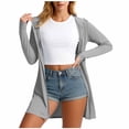 thumbnail image 2 of Jamicy Women's Sun Protection Jackets Solid Color Golf Athletic Jackets Lightweight Full Zip Long Sleeve Shirts with Pockets, 2 of 8