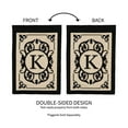 thumbnail image 4 of Evergreen Flag Cambridge Chic Letter K Monogram Applique Garden Flag - 12.5" Wide x 18" High, 4 of 5