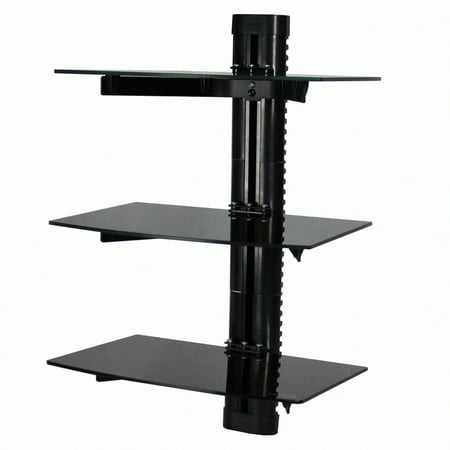 NavePoint Wall Mount Bracket Triple Medium Glass Floating ...