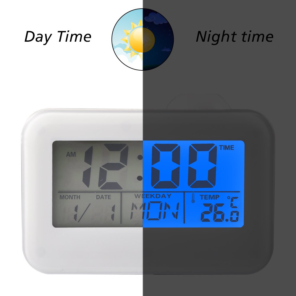 Sonew Lcd Display Alarm Clock Voice Control Ceiling Projection