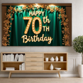 thumbnail image 6 of Glistening 70th Birthday Banner with Star Elements Background Backdrop Party Supplies Photography Props Birthday Decoration Event Decor Happy Birthday Celebration Party Decorations, 6 of 8