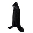thumbnail image 1 of Disfraces de Halloween, mujeres, hombres, capa elegante, con capucha, bruja adulta, capas largas negras para fiestas navideñas, capas con capucha sidaley JR0584-06B, 1 of 3