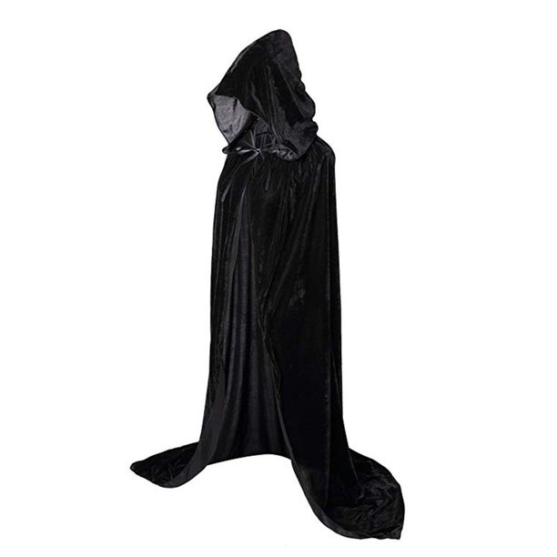 Disfraces de Halloween, mujeres, hombres, capa elegante, con capucha, bruja adulta, capas largas negras para fiestas navideñas, capas con capucha kenally JR0584-06B