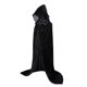 thumbnail image 1 of Disfraces de Halloween, mujeres, hombres, capa elegante, con capucha, bruja adulta, capas largas negras para fiestas navideñas, capas con capucha kenally JR0584-06B, 1 of 3