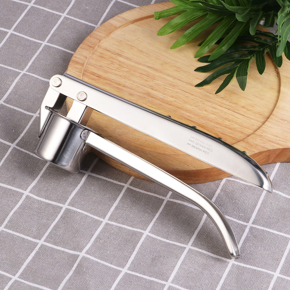 Raindrops Multi-Function Manual Garlic Press 1 Set - Easy to Use Kitchen Tool for Crushing, Mincing, and Cooking Prep