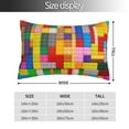 thumbnail image 2 of Balery Colorful Plastic Blocks Pattern Funda de Cojín Estampada, Regalos para Mujeres, Regalos de Amor para Ella, Regalos para Novia o Esposa, Funda de Almohada-14"x20", 2 of 6
