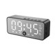 thumbnail image 2 of Superficie del espejo 3-en-1 Reloj de alarma Gran pantalla Bluetooth Compatible con Bluetooth Altavoz de reducción de ruido Tiempo real Temperatura Meter Relojes Tipo 1 Negro Inevent HA011424-03, 2 of 6