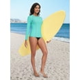 thumbnail image 7 of Sociala Rash Guard for Women Long Sleeve Swim Shirt Sun Protection Swimsuit Swim Top, 7 of 7