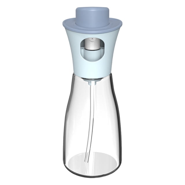 Botella de aceite de oliva de vidrio transparente de 150 ml, dispensador de aceite reutilizable con tapa a presión, aceiter de cocina para vinagre, aceite de cocina y condimentos. Fácil de limpiar,