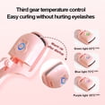 thumbnail image 4 of horquilla electrica Rizador de pestañas eléctrico con calefacción, 3 engranajes, control de temperatura, herramienta para rizar pestañas con calefacción, carga recargable tipo C, pestañas rizadas dura, 4 of 8
