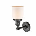 thumbnail image 2 of 203SW-OB-G51 Innovations Lighting Bell - 1 Light Wall Sconce In Industrial Style-10 Inches Tall and 5 Inches Wide-Oil Rubbed Bronze Finish-Matte White, 2 of 2