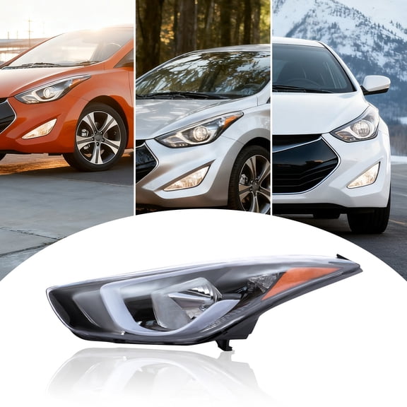 Left Headlight For 2014 2015 2016 Hyundai Elantra Sedan Headlamp Driver Side