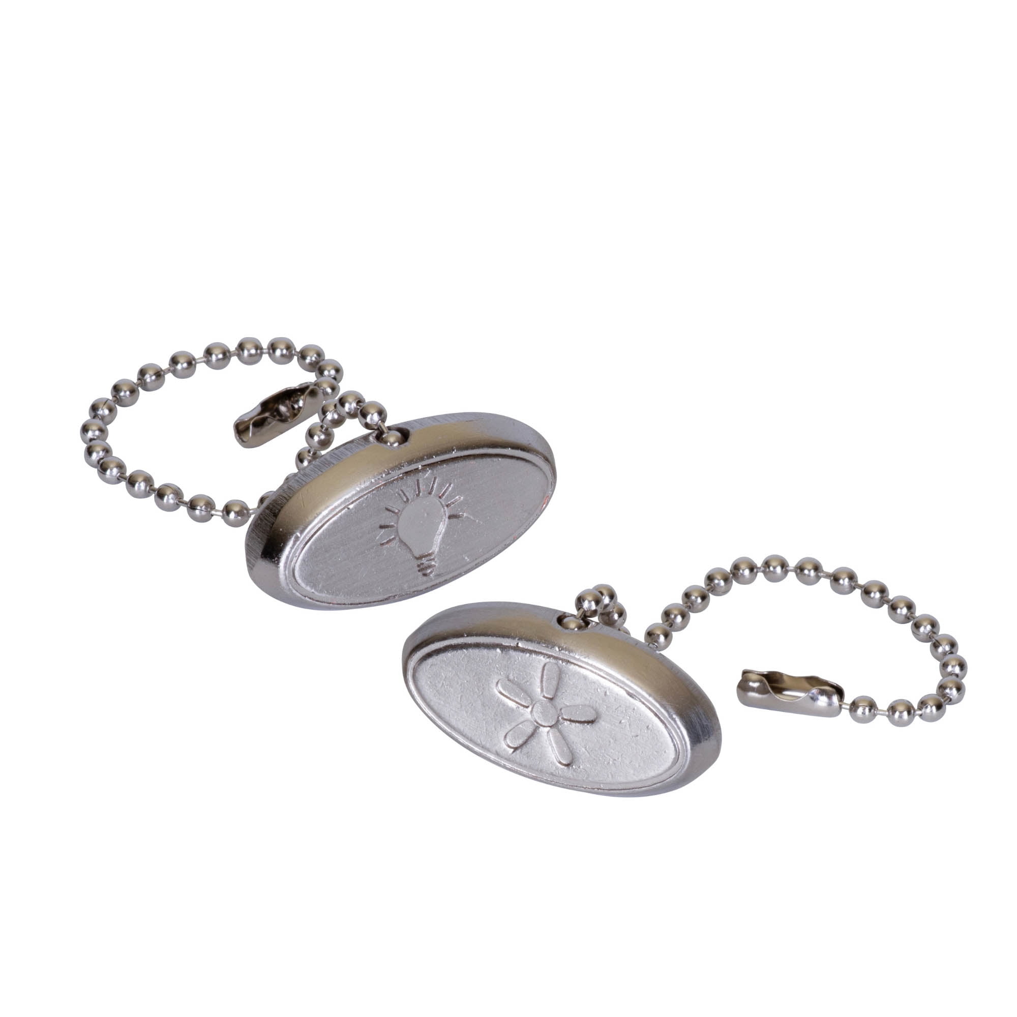 Mainstays 7" Universal Satin Nickel Metal Ceiling Fan Pull Chains