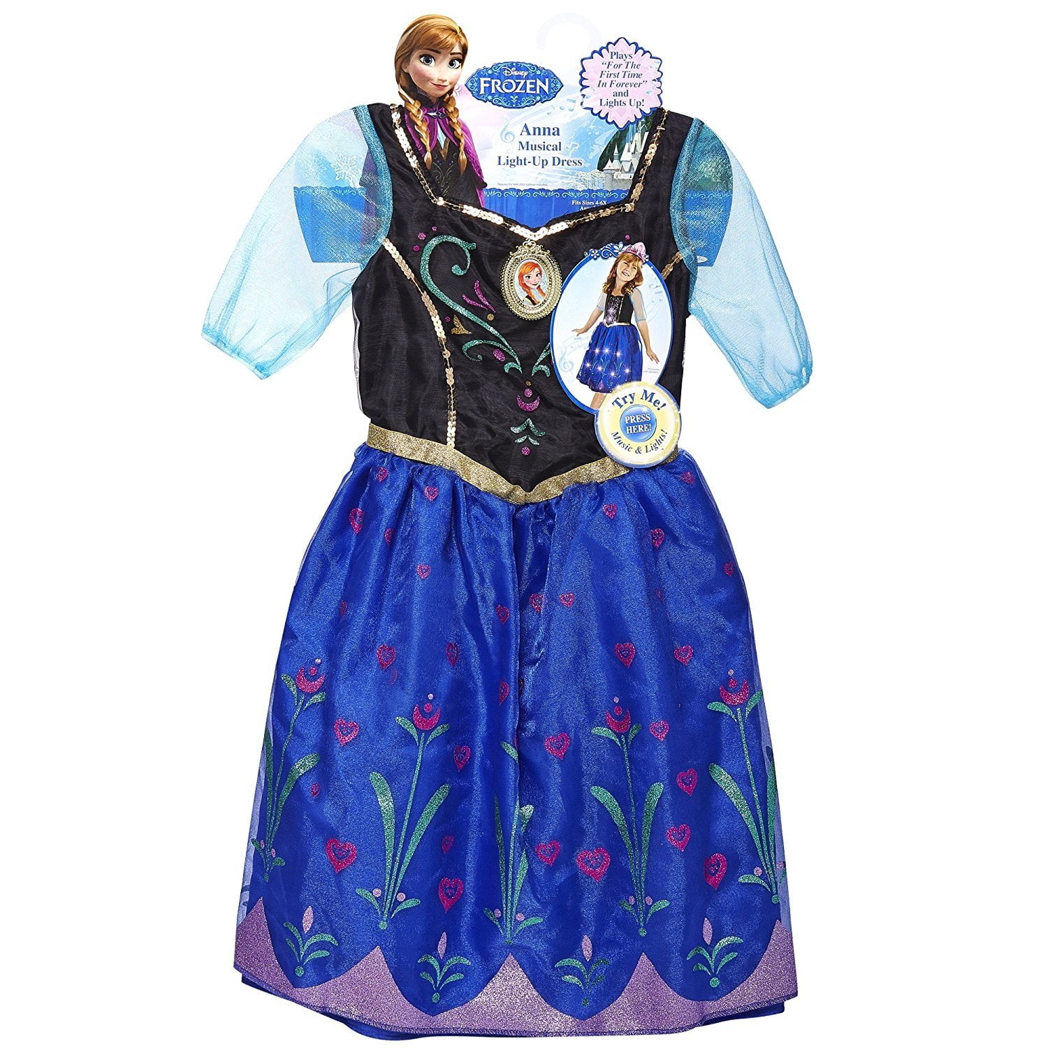 elsa musical light up dress walmart